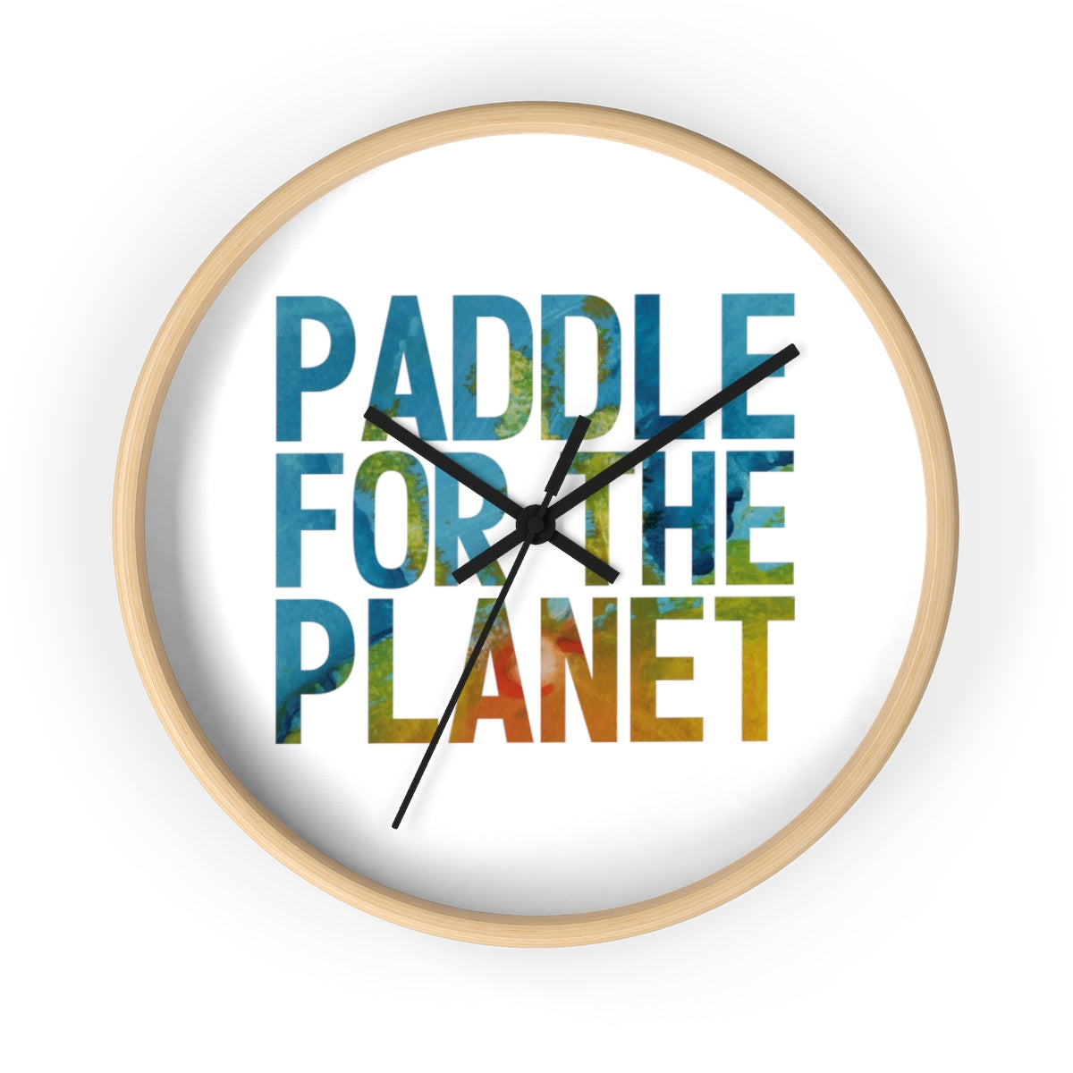 Paddle For The Planet Wall clock